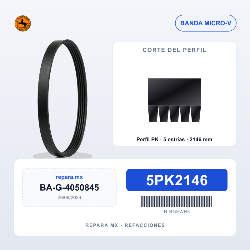 BANDA CONTINENTAL MULTI-V 5PK2146