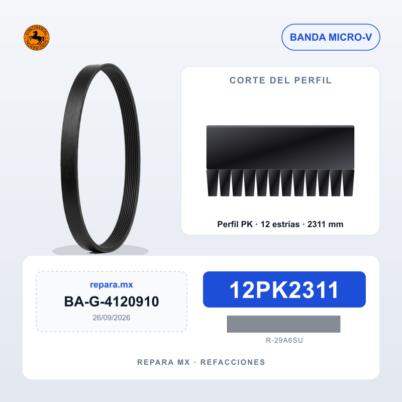BANDA CONTINENTAL MULTI-V 12PK2311