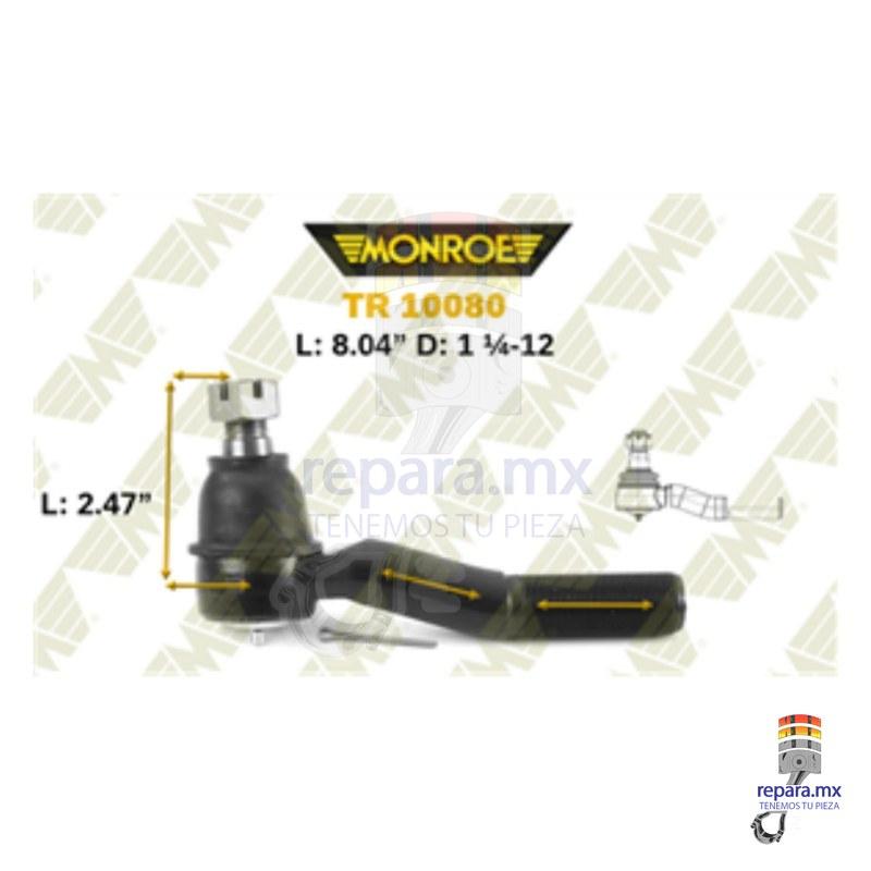 Terminal de dirección izquierda 1942L Monroe eje Eaton 13,000 - 15,000 lb