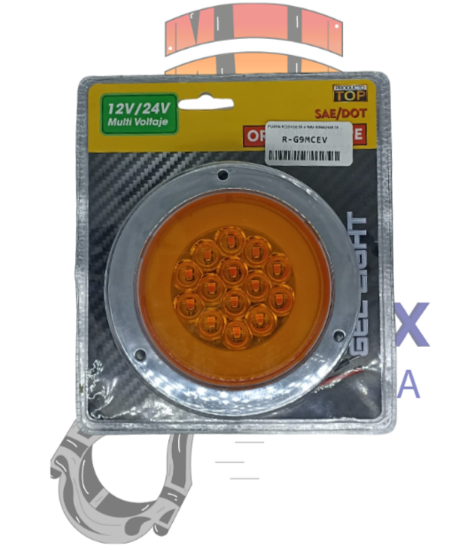 PLAFON REDONDO DE 4 PARA REMACHAR DE 12 AMBAR