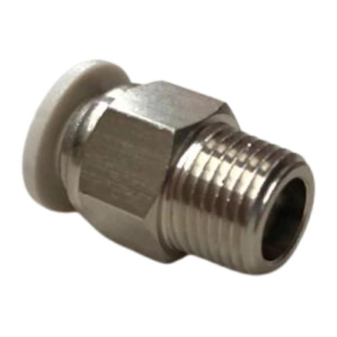 CONEXION NEGRA MACHO RECTO DE 1/4 A 1/8 NPT COVALCA PLASTICO LINEA ECONOMICA