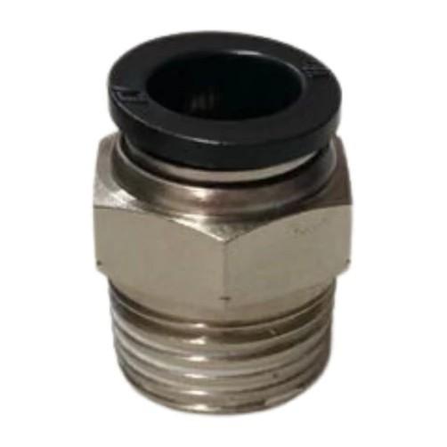 CONEXION NEGRA MACHO RECTO DE 1/2 A 1/2 NPT COVALCA PLASTICO LINEA ECONOMICA