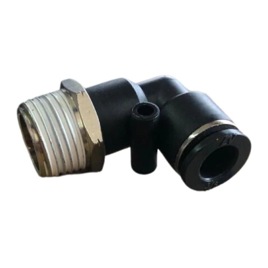 CODO MACHO A 90 DE 3/8 A 1/2 NPT COVALCA PLASTICO LINEA ECONOMICA