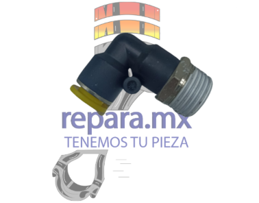 CODO MACHO A 90 DE 12mm A 1/2 NPT COVALCA PLASTICO LINEA ECONOMICA