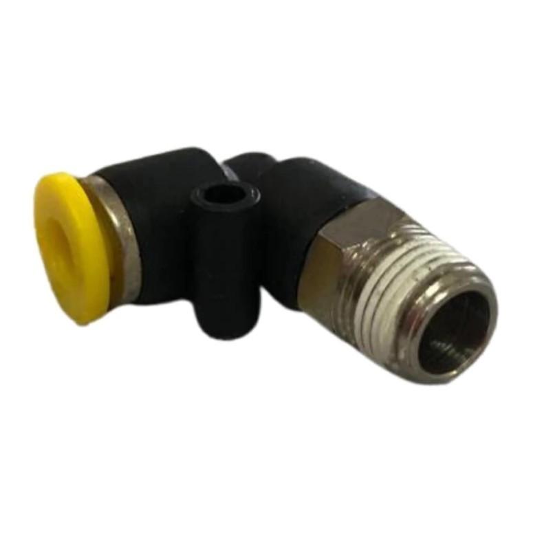 CODO MACHO A 90 DE 4mm A 1/4 NPT COVALCA PLASTICO LINEA ECONOMICA