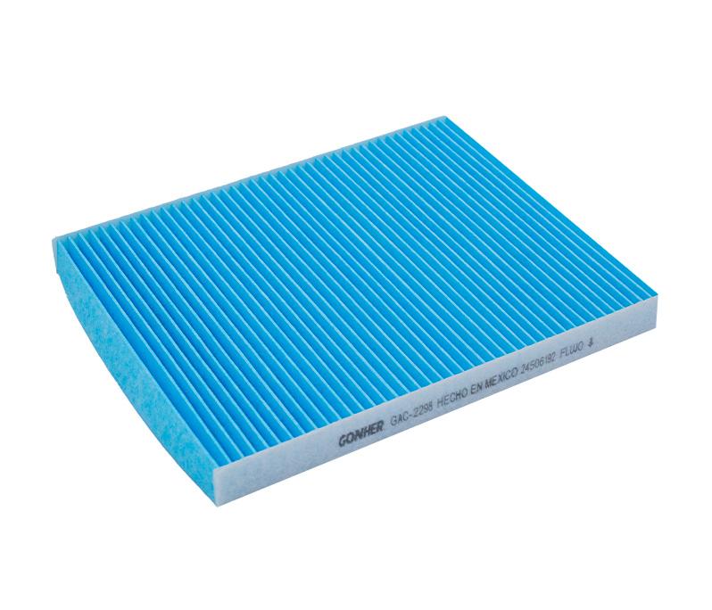 FILTRO DE CABINA GAC-2298 = CFI-8Z19 CF11670 LA725 LA785 FORD ECOSPORT 18-21 FIESTA 03-19 FIGO 16-21 marca Gonher