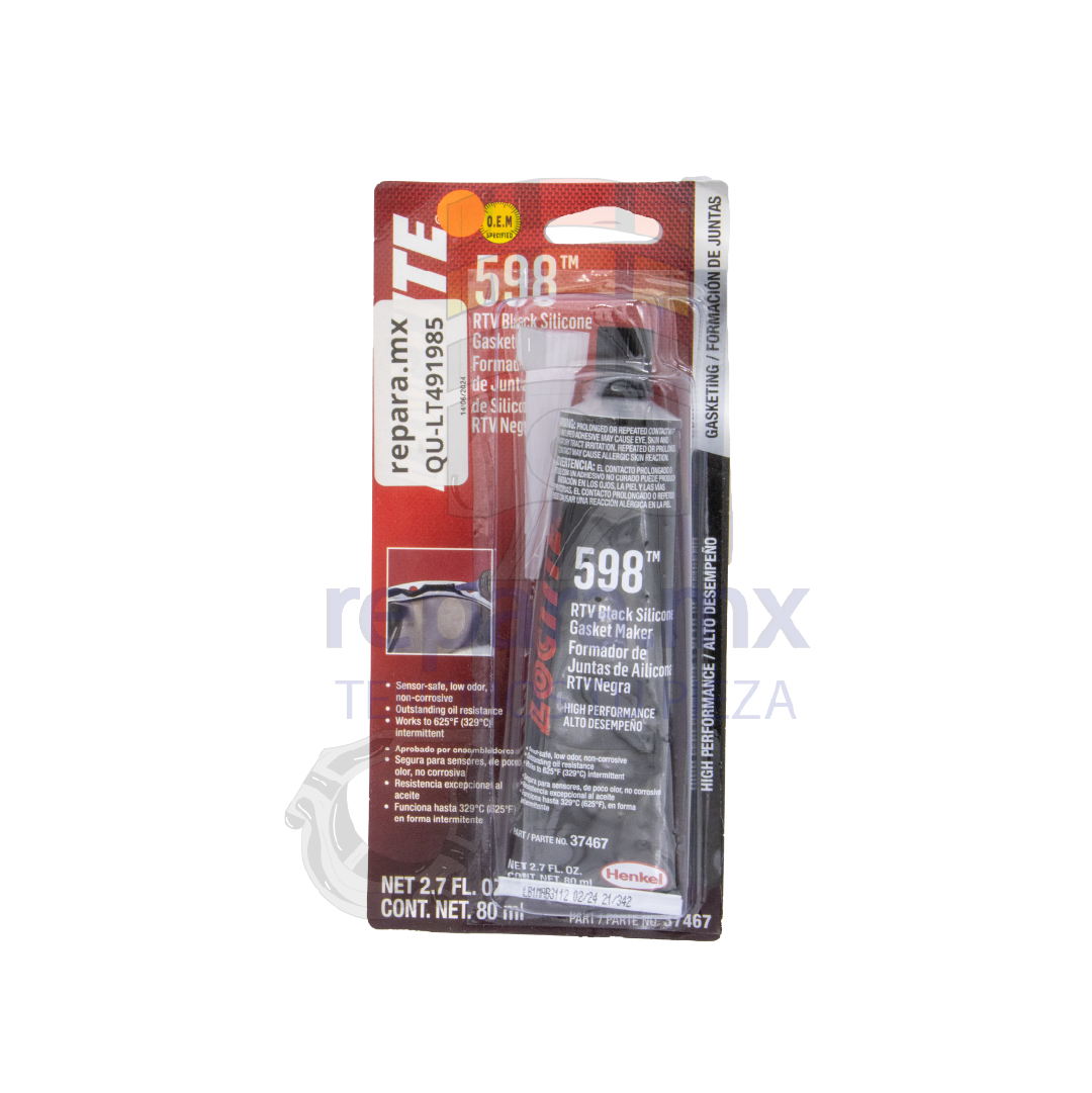 LOCTITE 598 RTV NEGRO FORMADOR