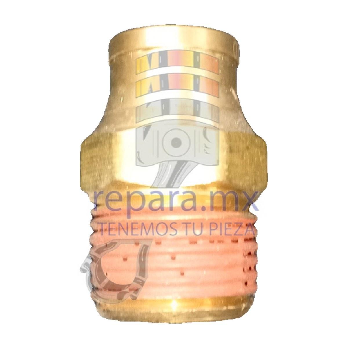 CONECTOR RECTO MACHO PUSH IN MANGUERA 3/8 ROSCA 1/4 NPT