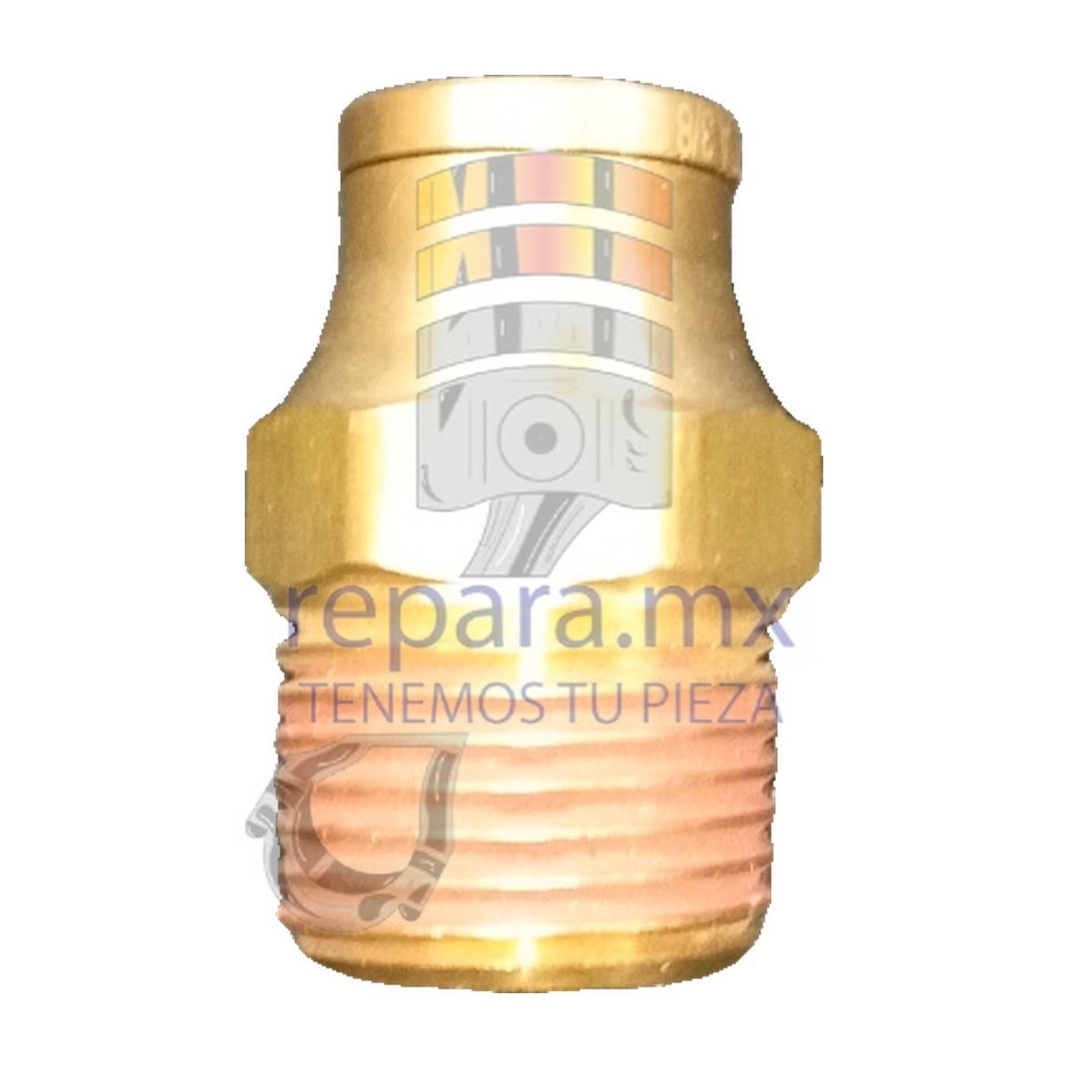 CONECTOR RECTO MACHO PUSH IN MANGUERA 3/8 ROSCA 3/8 NPT