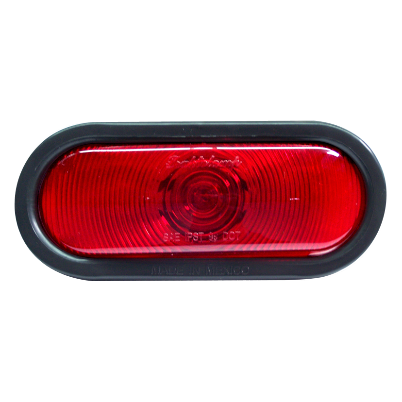 Plafón ovalado rojo 12V de foco Traktolamp 2250-2R