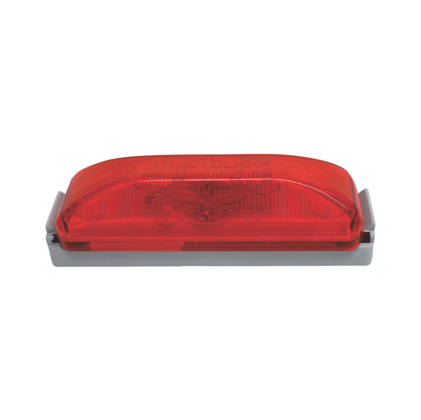 Plafón rectangular rojo toldo Kenworth 12V de foco Traktolamp 2308R