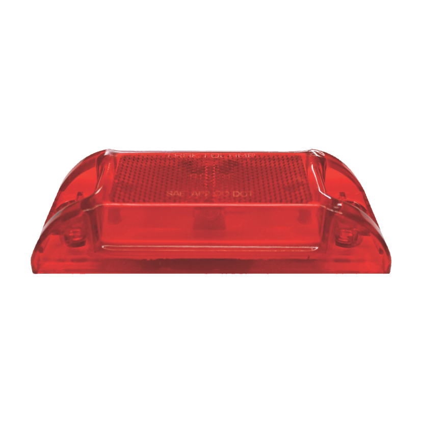 Plafón rectangular rojo 12V de foco Traktolamp 2319R