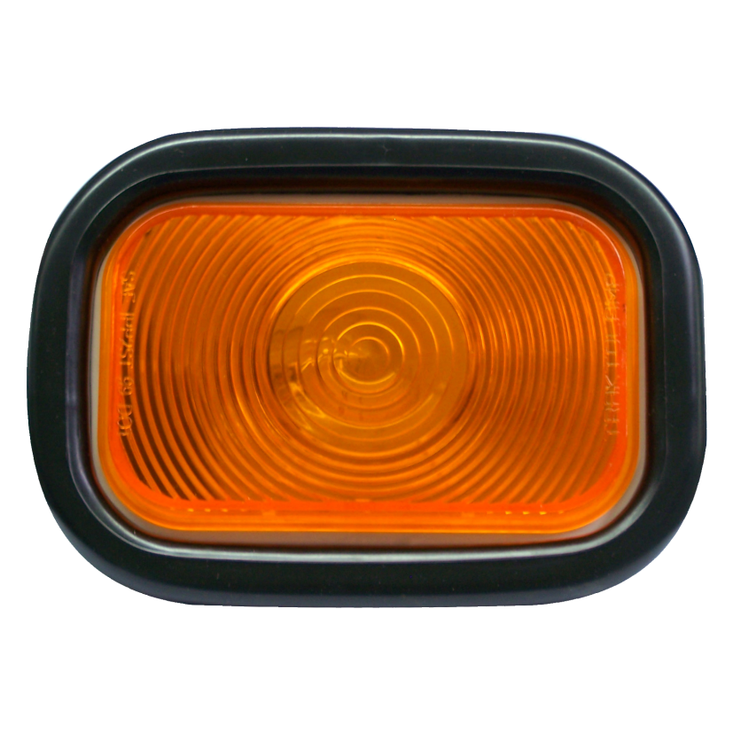 Plafón rectangular ámbar 12V de foco Traktolamp 2365A
