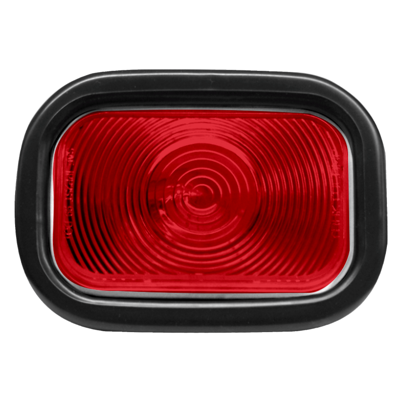 Plafón rectangular rojo 12V de foco Traktolamp 2365R