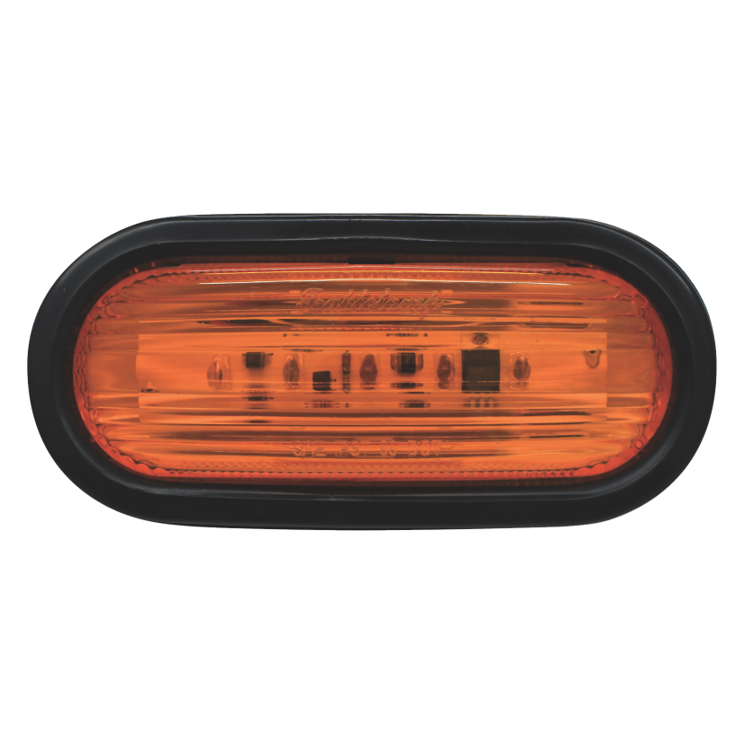 Plafón ovalado 5 LED ámbar 12/24V Traktolamp 8009A