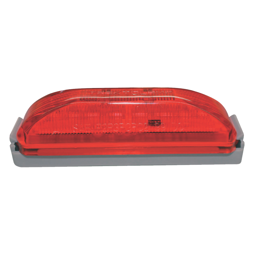 Plafón rectangular 8 LED rojo toldo Kenworth 12/24V Traktolamp 8013-8R