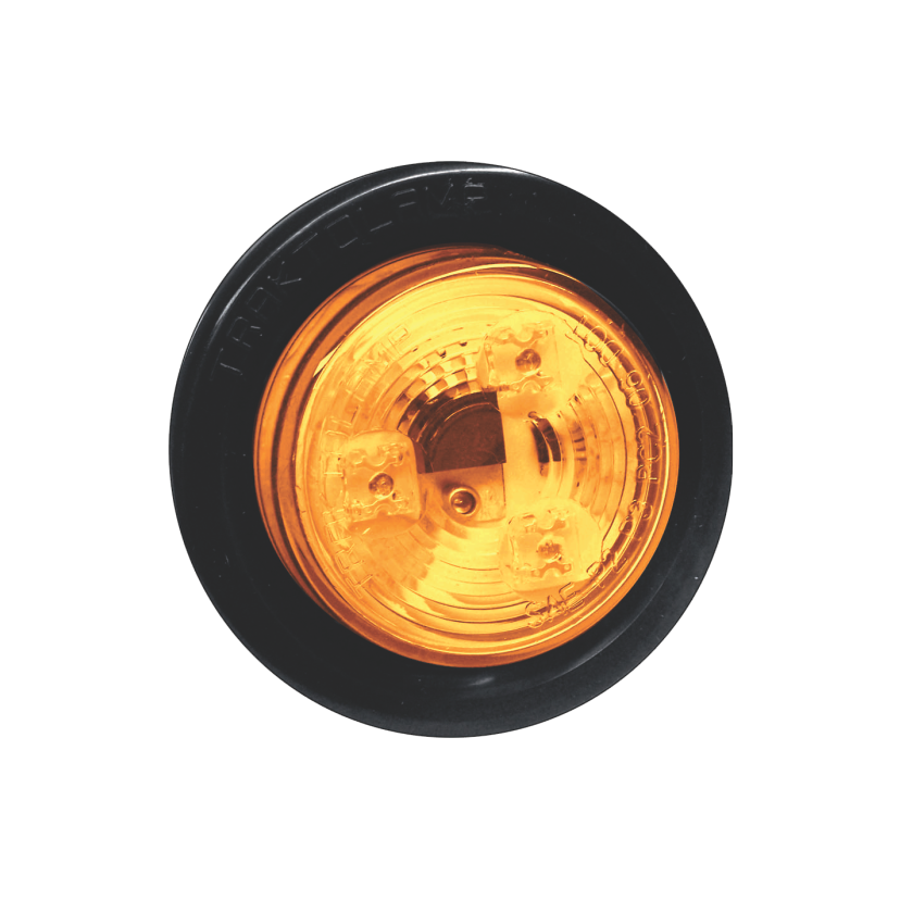 Plafón redondo 2" 3 LED ámbar con grommet y conector 12/24V Traktolamp 8016A