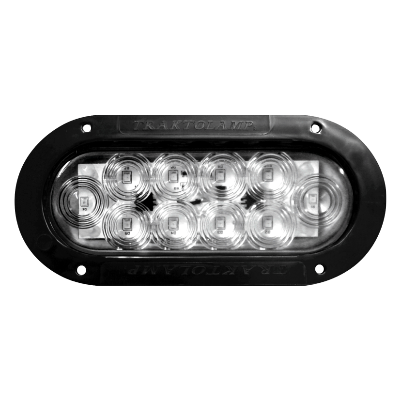 Plafón ovalado 10 LED cristal 12/24V Traktolamp 8044NC