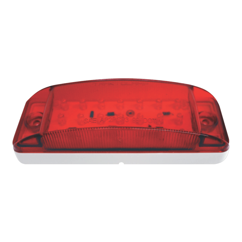 Plafón rectangular 21 LED rojo 12/24V Traktolamp 8065R