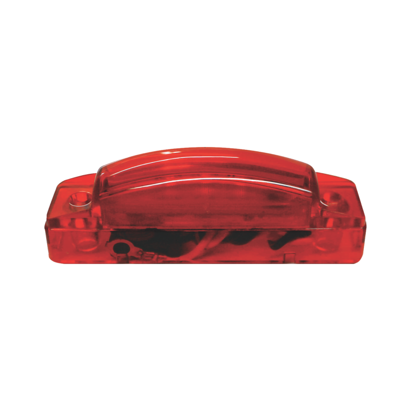 Plafón rectangular 3 LED rojo 12/24V Traktolamp 8070RTE