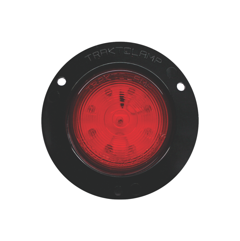 Plafón redondo 2" 9 LED rojo arillo negro 12/24V Traktolamp 8091NR