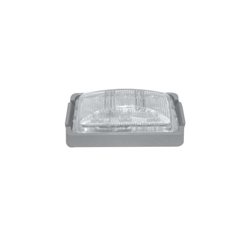 Plafón rectangular 6 LED cristal 12/24V Traktolamp 8354C