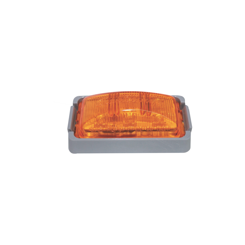 Plafón rectangular 4 LED ámbar ráfaga 12/24V Traktolamp 8354DA