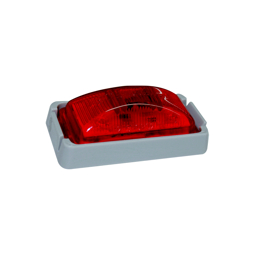 Plafón rectangular 4 LED rojo ráfaga 12/24V Traktolamp 8354DR