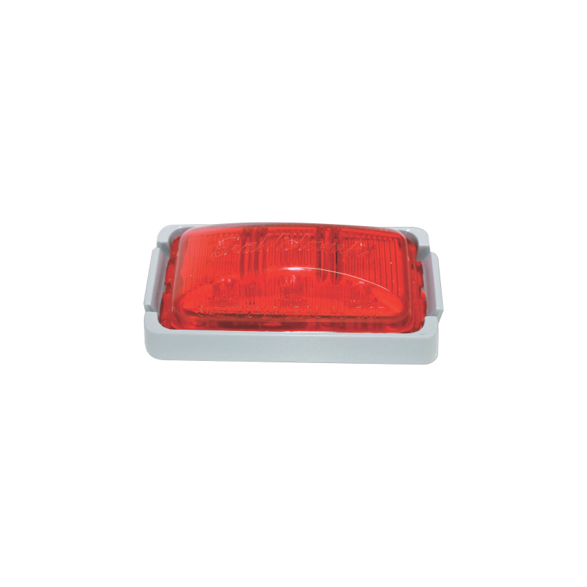 Plafón rectangular 6 LED rojo 12/24V Traktolamp 8354R